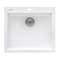 Ruvati 22"x20" Dual-Mnt Granite Composite Sgl Bowl Kitchen Sink, Wht RVG1022WH - alternate 1